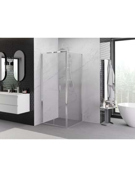 Mexen Exo kabina prysznicowa składana 90 x 90 cm, transparent, chrom - 816-090-090-01-00, 2 image