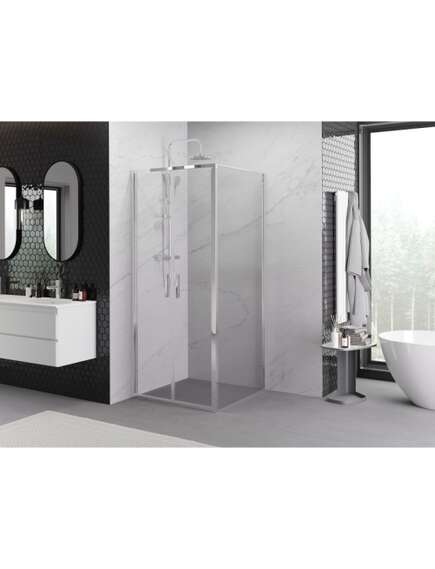 Mexen Exo kabina prysznicowa uchylna 90 x 90 cm, transparent, chrom - 814-090-090-01-00, изображение 2