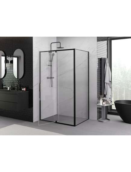 Mexen Exo kabina prysznicowa uchylna 150 x 70 cm, transparent, czarna - 819-150-070-70-00, изображение 3