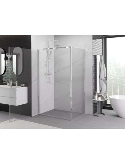 Mexen Exo kabina prysznicowa uchylna 100 x 90 cm, transparent, chrom - 817-100-090-01-00, 3 image