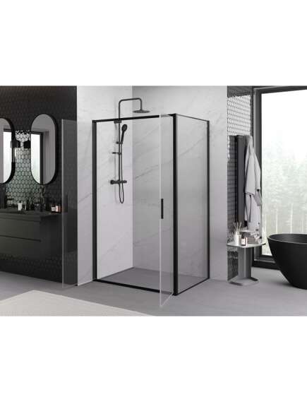 Mexen Exo kabina prysznicowa uchylna 70 x 95 cm, transparent, czarna - 814-070-095-70-00, изображение 3