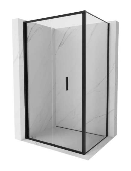 Mexen Exo kabina prysznicowa składana 100 x 95 cm, transparent, czarna - 816-100-095-70-00