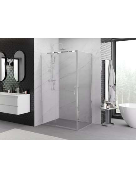 Mexen Exo kabina prysznicowa uchylna 150 x 90 cm, transparent, chrom - 819-150-090-01-00, 2 image