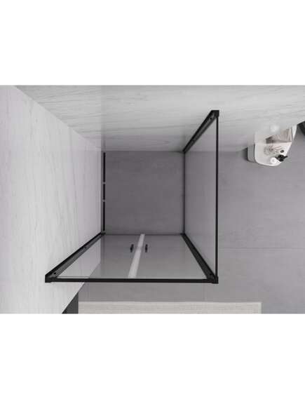Mexen Exo kabina prysznicowa uchylna 90 x 90 cm, transparent, czarna - 814-090-090-70-00, 5 image