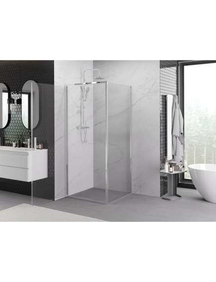 Mexen Exo kabina prysznicowa uchylna 90 x 90 cm, transparent, chrom - 817-090-090-01-00, изображение 3