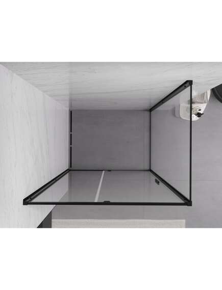 Mexen Exo kabina prysznicowa uchylna 160 x 80 cm, transparent, czarna - 819-160-080-70-00, изображение 5