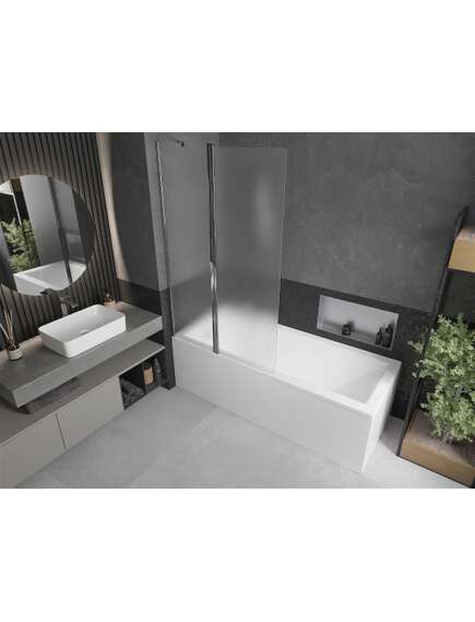Mexen Flip parawan nawannowy 1-skrzydłowy 100 x 150 cm, szron, chrom - 894-100-101-01-30, изображение 2