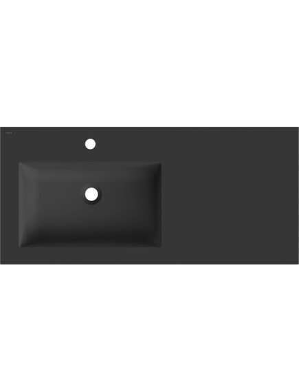 Mexen Otis umywalka wpuszczana w blat lewa 101 x 46,5 cm, czarna mat - 25181071L, 2 image