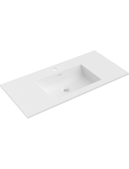 Mexen Otis umywalka wpuszczana w blat 101 x 46,5 cm, biała mat - 25181001