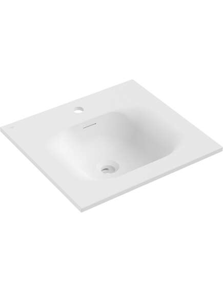 Mexen Vela umywalka wpuszczana w blat 51 x 46,5 cm, biała mat - 25235001