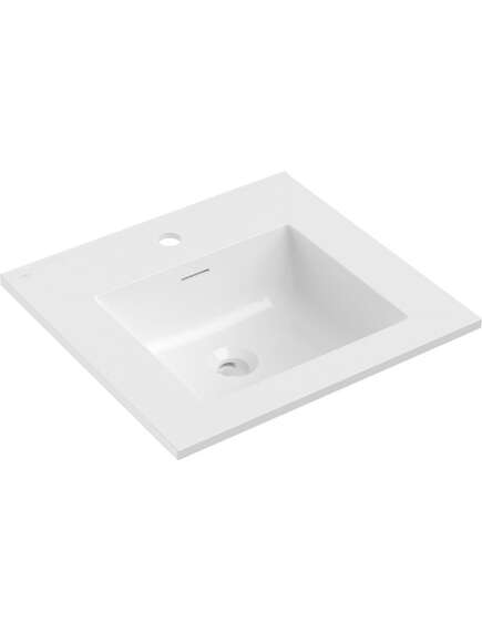Mexen Otis umywalka wpuszczana w blat 51 x 46,5 cm, biała połysk - 25185000
