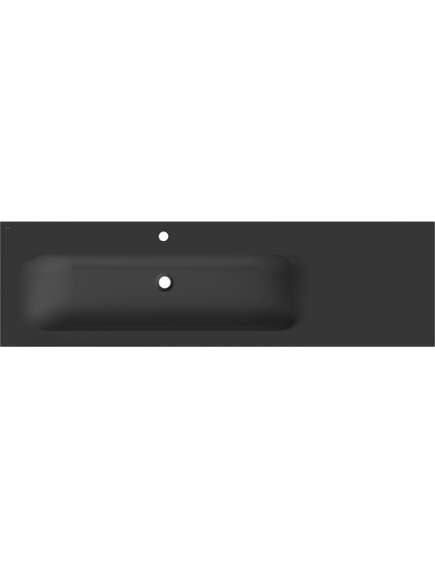 Mexen Vela umywalka wpuszczana w blat lewa 161 x 46,5 cm, czarna mat - 25231671L, 2 image