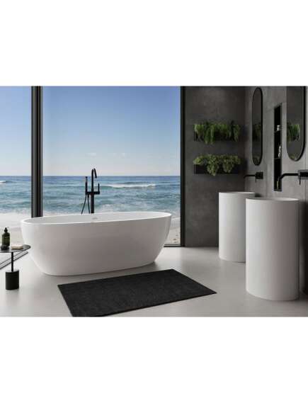 Mexen Torino wanna wolnostojąca z konglomeratu 155 x 78 cm, biała połysk - 57271557810, изображение 2