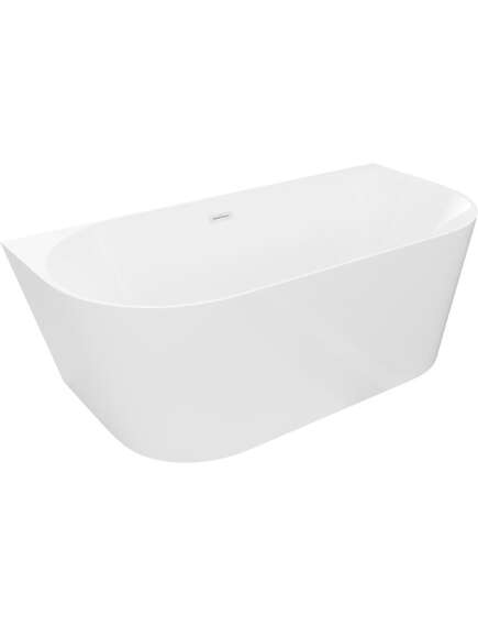 Mexen Oval Slim wanna wolnostojąca przyścienna 170 x 80 cm, biała, przelew biały - 52661708000-20