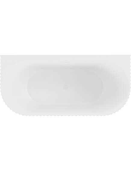 Mexen Sella wanna wolnostojąca przyścienna ryflowana 170 x 80 cm, biała mat, przelew biały - 52711708001-20, изображение 2