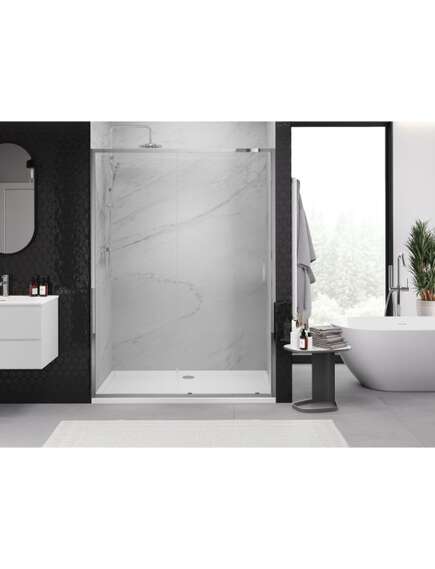 Mexen Exo drzwi prysznicowe rozsuwane 140 cm, transparent, chrom - 8151-140-000-01-00, изображение 4