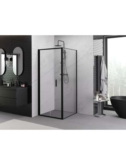 Mexen Exo kabina prysznicowa składana 85 x 85 cm, transparent, czarna - 816-085-085-70-00, изображение 2