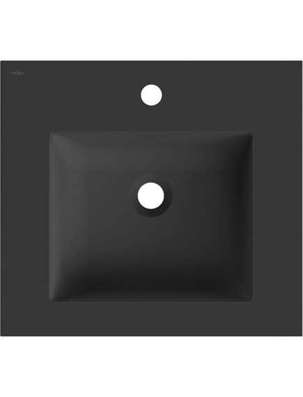 Mexen Otis umywalka wpuszczana w blat 51 x 46,5 cm, czarna mat - 25185071, 2 image