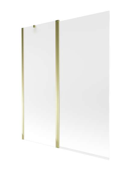Mexen Flip parawan nawannowy 1-skrzydłowy 140 x 150 cm, szron, złoty - 894-140-101-50-30