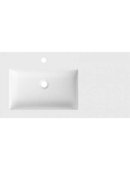 Mexen Otis umywalka wpuszczana w blat lewa 91 x 46,5 cm, biała mat - 25189001L, 2 image