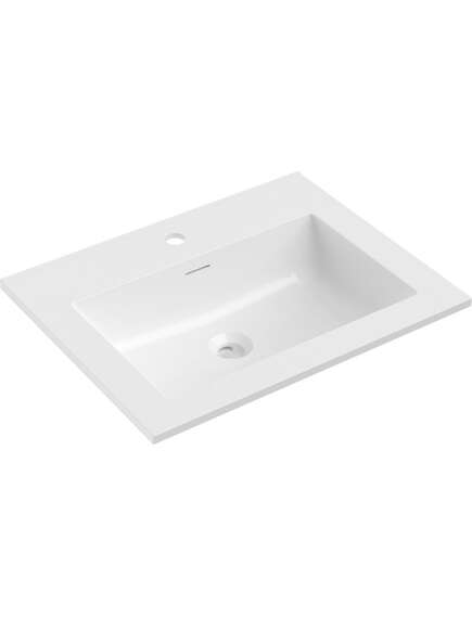 Mexen Otis umywalka wpuszczana w blat 61 x 46,5 cm, biała połysk - 25186000
