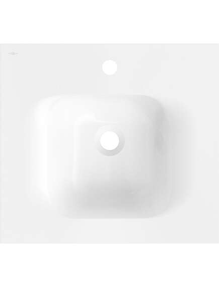Mexen Vela umywalka wpuszczana w blat 51 x 46,5 cm, biała połysk - 25235000, 2 image