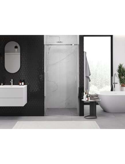 Mexen Exo drzwi prysznicowe rozsuwane 120 cm, transparent, chrom - 8151-120-000-01-00, изображение 2