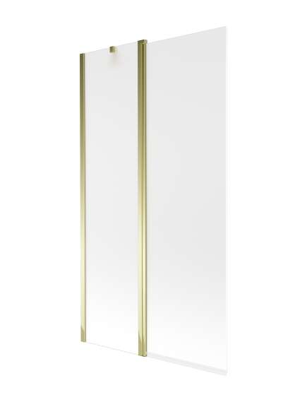 Mexen Flip parawan nawannowy 1-skrzydłowy 100 x 150 cm, szron, złoty - 894-100-101-50-30