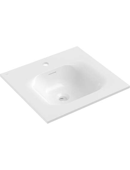 Mexen Vela umywalka wpuszczana w blat 51 x 46,5 cm, biała połysk - 25235000