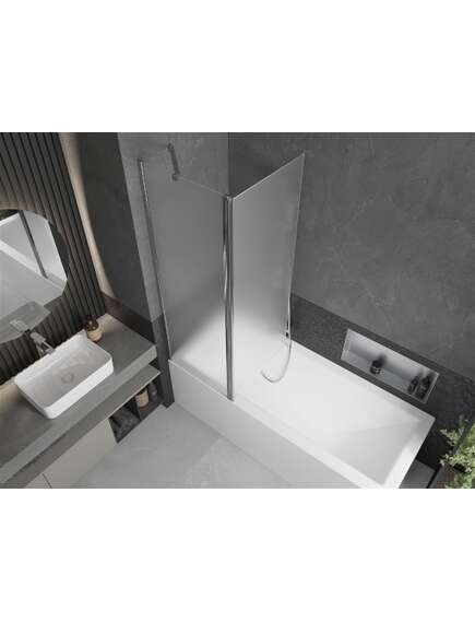 Mexen Flip parawan nawannowy 1-skrzydłowy 120 x 150 cm, szron, chrom - 894-120-101-01-30, изображение 5