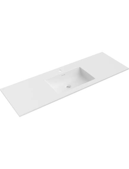 Mexen Otis umywalka wpuszczana w blat 141 x 46,5 cm, biała mat - 25181401