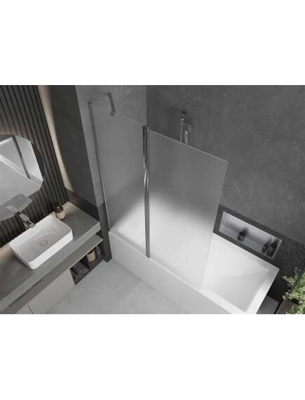 Mexen Flip parawan nawannowy 1-skrzydłowy 120 x 150 cm, szron, chrom - 894-120-101-01-30, изображение 4