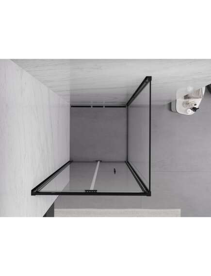 Mexen Exo kabina prysznicowa składana 95 x 95 cm, transparent, czarna - 816-095-095-70-00, изображение 5
