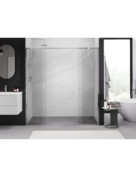 Mexen Exo drzwi prysznicowe podwójne rozsuwane 170 cm, transparent, chrom - 8152-170-000-01-00, изображение 3