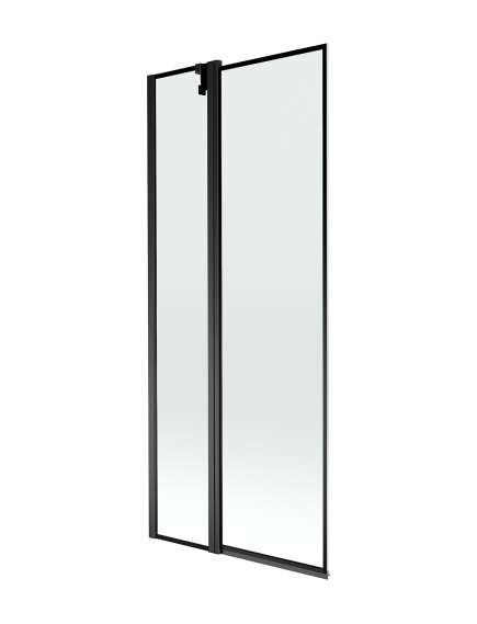 Mexen Flip parawan nawannowy 1-skrzydłowy 80 x 150 cm, czarny wzór, czarny - 894-080-101-70-70