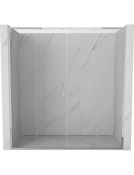 Mexen Exo drzwi prysznicowe podwójne rozsuwane 170 cm, transparent, chrom - 8152-170-000-01-00