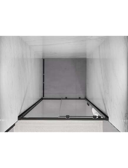 Mexen Exo drzwi prysznicowe rozsuwane 100 cm, transparent, czarne - 8151-100-000-70-00, изображение 5
