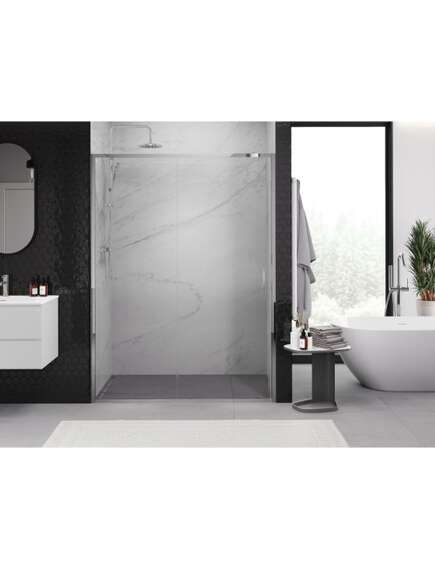 Mexen Exo drzwi prysznicowe rozsuwane 140 cm, transparent, chrom - 8151-140-000-01-00, изображение 2