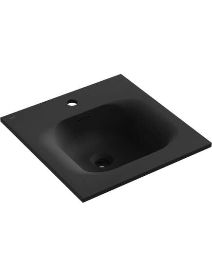 Mexen Vela umywalka wpuszczana w blat 46 x 46,5 cm, czarny mat - 25234571