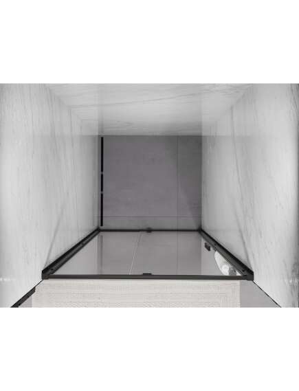 Mexen Exo drzwi prysznicowe uchylne 115 cm, transparent, czarne - 819-115-000-70-00, 5 image