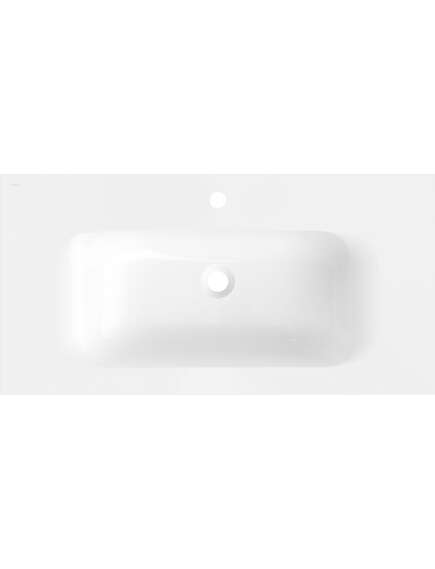 Mexen Vela umywalka wpuszczana w blat 91 x 46,5 cm, biała połysk - 25239000, 2 image