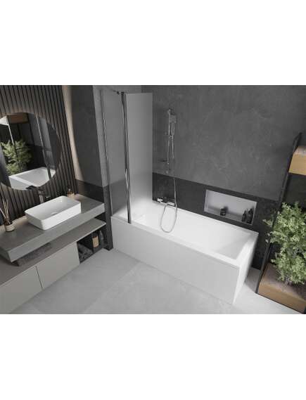 Mexen Flip parawan nawannowy 1-skrzydłowy 80 x 150 cm, szron, chrom - 894-080-101-01-30, 3 image