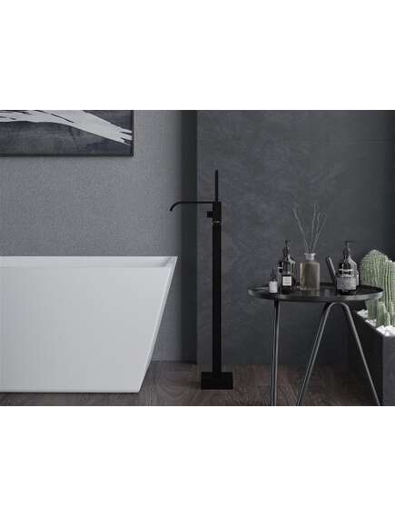 Mexen Lava wolnostojąca bateria wannowa, czarna - 752433-70, изображение 4