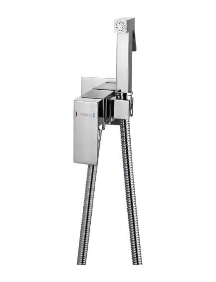 Mexen Cube bateria bidetowa podtynkowa z zestawem punktowym, chrom - 7599150-00