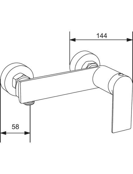 Mexen Zero DQ40 zestaw prysznicowy, złoty - 71114DQ40-50, 3 image