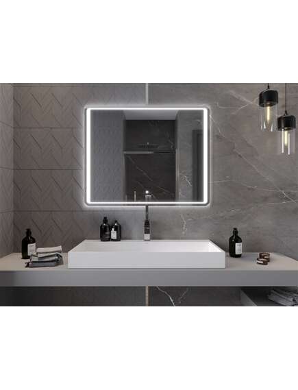 Mexen Zusa lustro łazienkowe podświetlane 100 x 80 cm, LED 6000K, antypara - 9808-100-080-611-00, 4 image