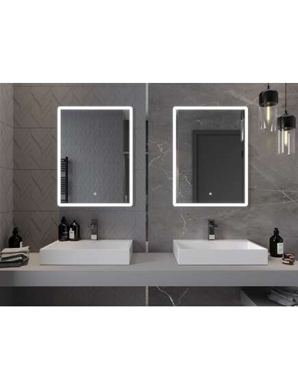 Mexen Navia lustro łazienkowe podświetlane 60 x 80 cm, LED 6000K, antypara - 9803-060-080-611-00, 4 image