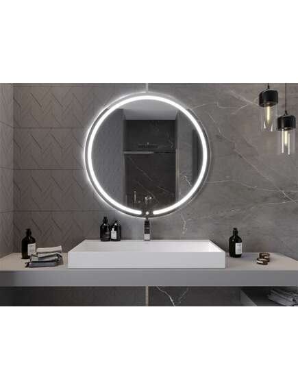 Mexen Rose lustro łazienkowe podświetlane, okrągłe 100 cm, LED 6000K, antypara - 9810-100-100-611-00, изображение 3