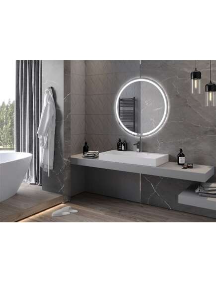 Mexen Rose lustro łazienkowe podświetlane, okrągłe 90 cm, LED 6000K, antypara - 9810-090-090-611-00, 3 image