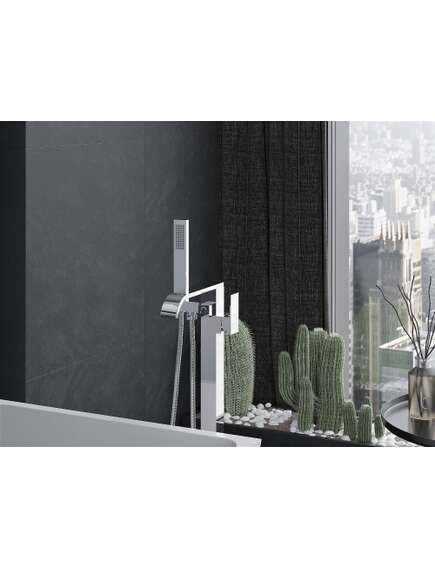 Mexen Lava wolnostojąca bateria wannowa, chrom - 752433-00, изображение 3